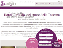 Tablet Screenshot of hotelcertaldo.it